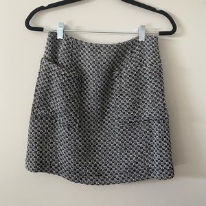 WHO WHAT WEAR Patterned Mini Skirt